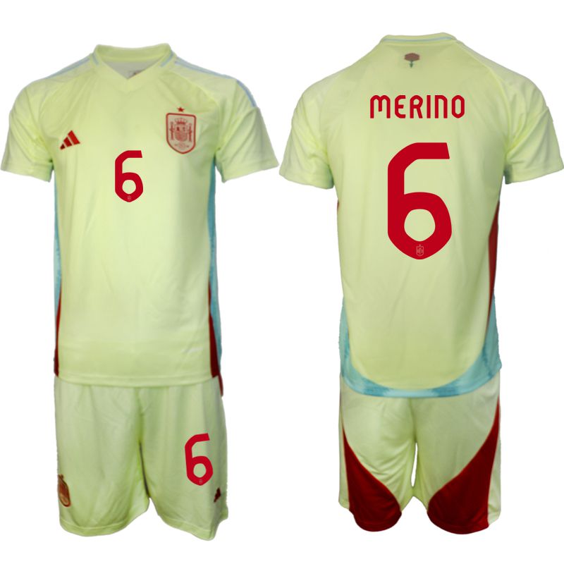 Men 2024-2025 Season Spain away green #6 Soccer Jerseys